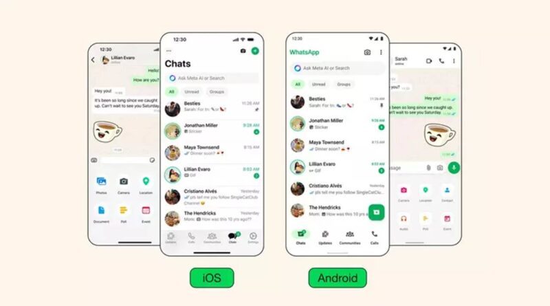 whatsapp novo design ios android