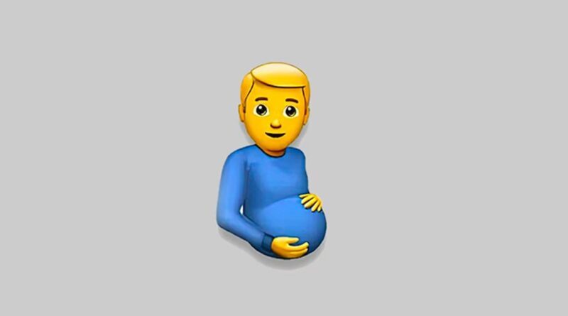 emoji homem gravido