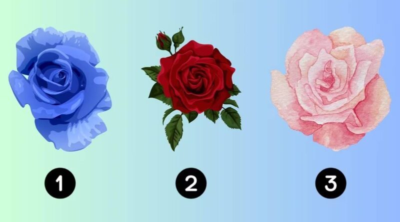 teste visual personalidade rosas