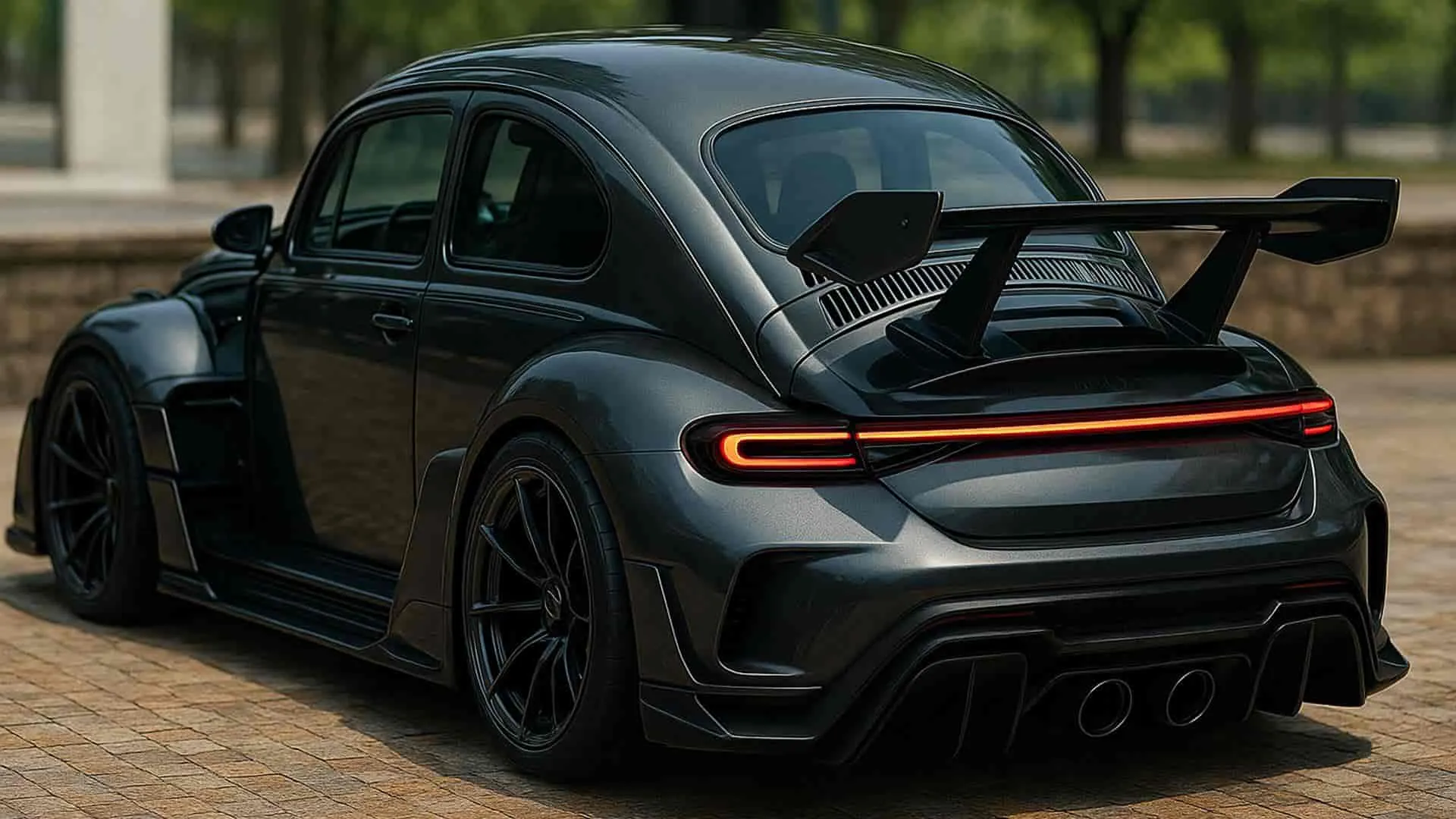 Novo Fusca F1-X 2026 traseira Novo Fusca F1-X 2026 traseira